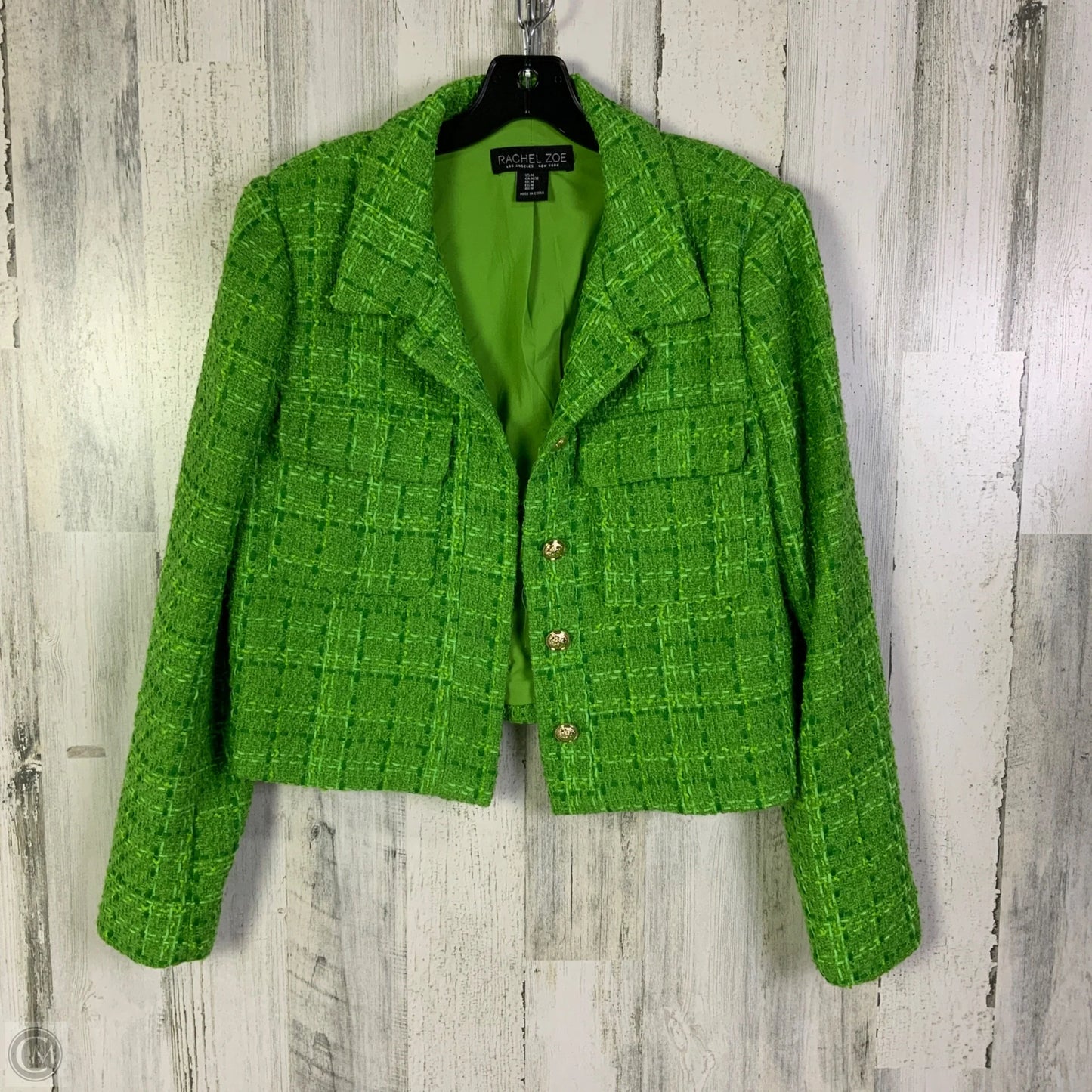 Blazer By Rachel Zoe In Green, Size: M