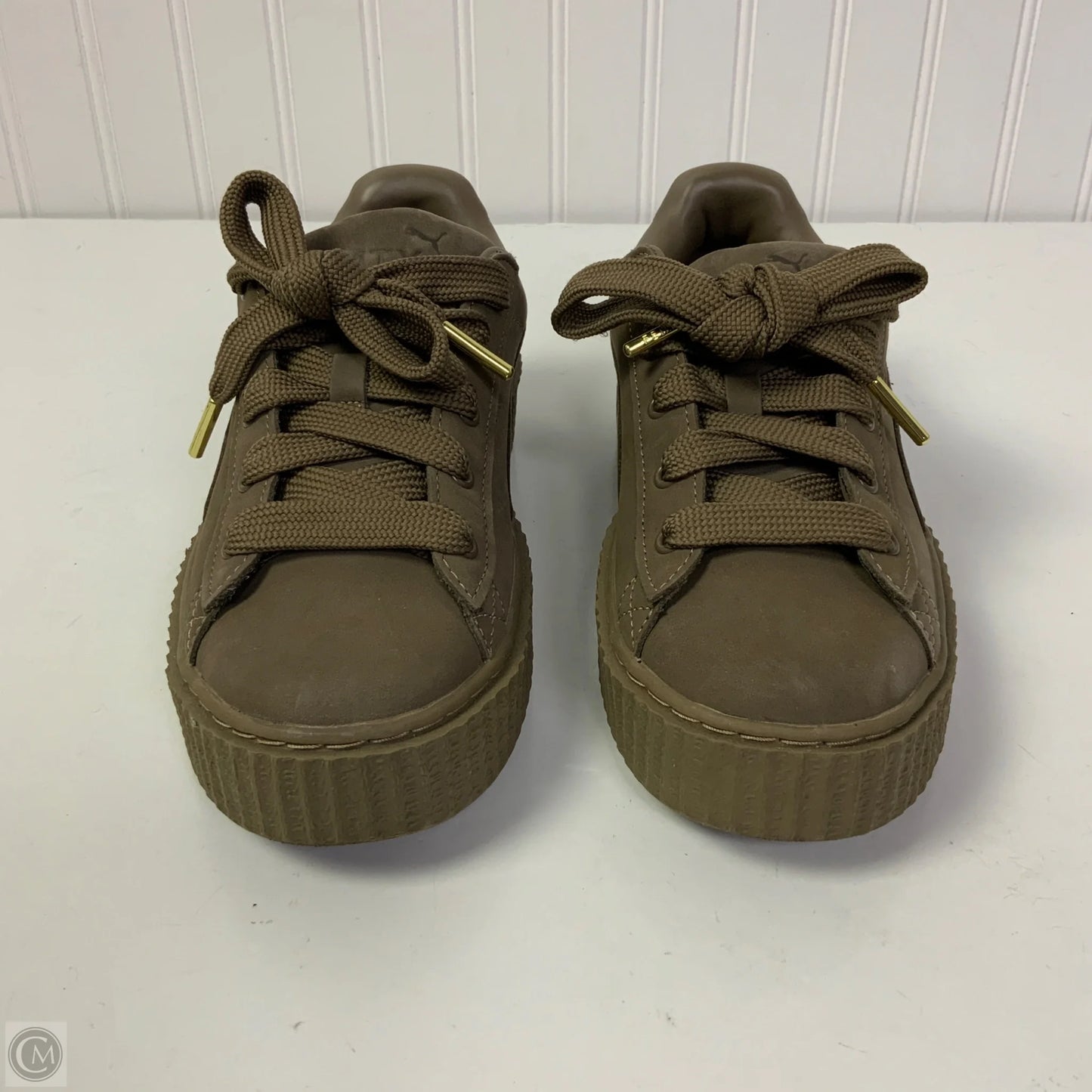 Shoes Sneakers By Puma In Brown, Size: 8