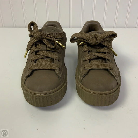 Shoes Sneakers By Puma In Brown, Size: 8