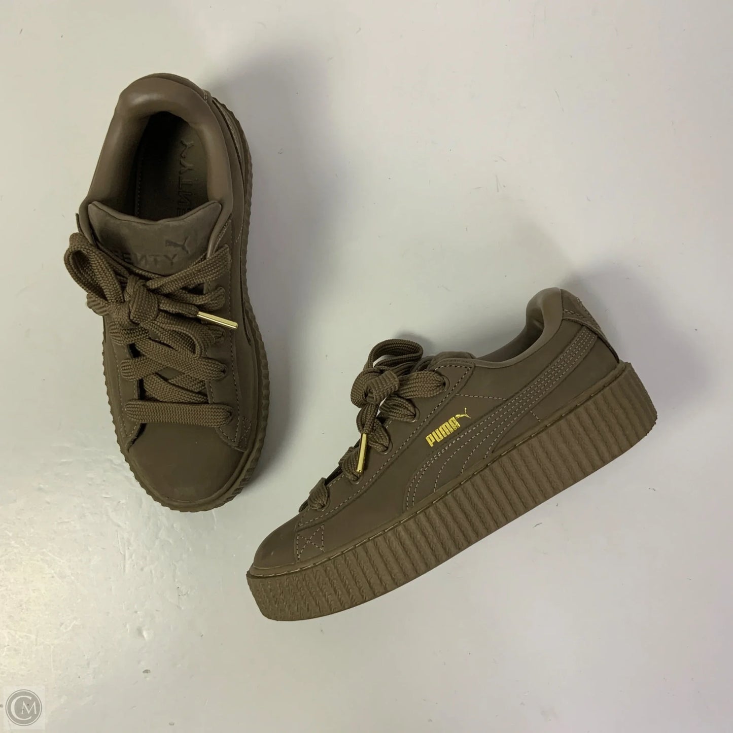 Shoes Sneakers By Puma In Brown, Size: 8