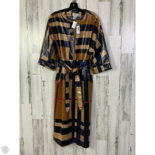 Coat Trench Coat By Cma In Tan, Size: Xl