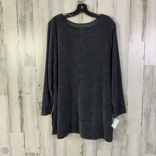 Tunic Long Sleeve By J. Jill In Grey, Size: Xl