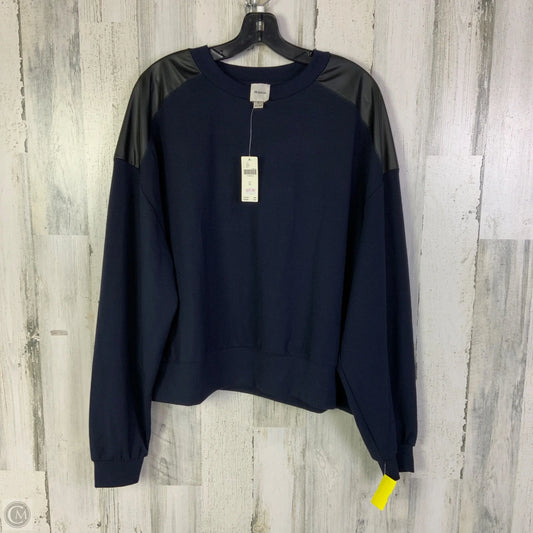 Top Long Sleeve By Maeve In Navy, Size: Xl