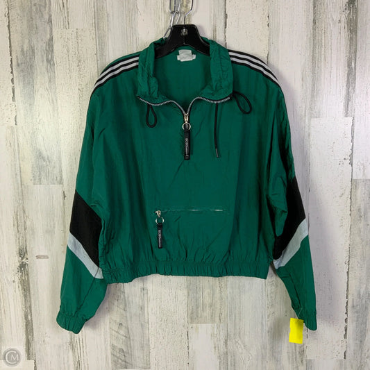 Athletic Top Long Sleeve Collar By Bcbgeneration In Green, Size: L