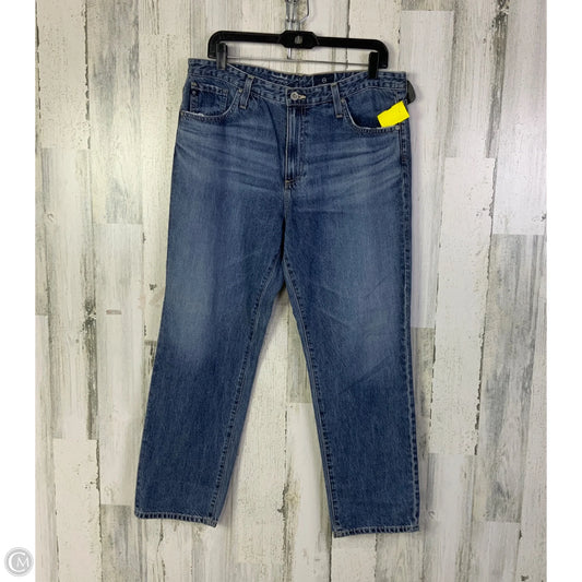 Jeans Cropped By Adriano Goldschmied In Blue Denim, Size: 14