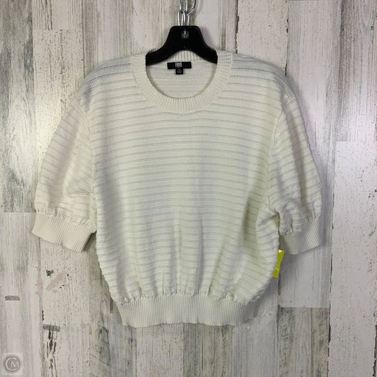 Top Short Sleeve Designer By Frye In White, Size: Xl
