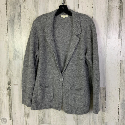 Sweater Cardigan By Max Studio In Grey, Size: L