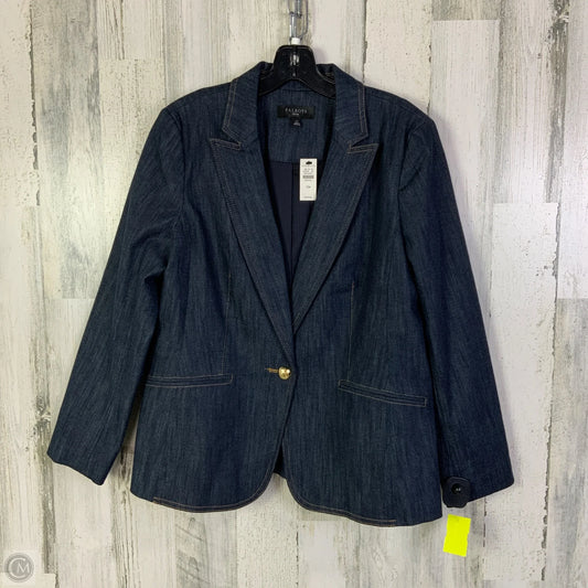 Blazer By Talbots In Blue Denim, Size: Lp