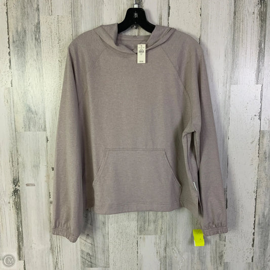 Athletic Top Long Sleeve Hoodie By Offline In Mauve, Size: S