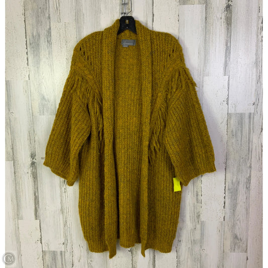 Sweater Cardigan By Anthropologie In Yellow, Size: Osfm