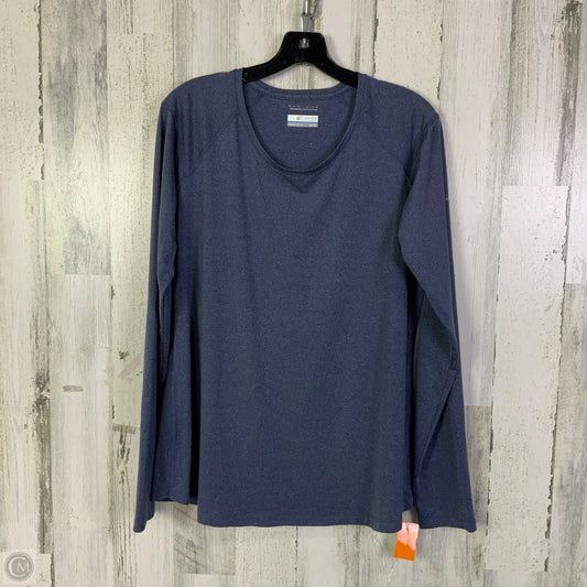 Athletic Top Long Sleeve Crewneck By Columbia In Blue, Size: Xl