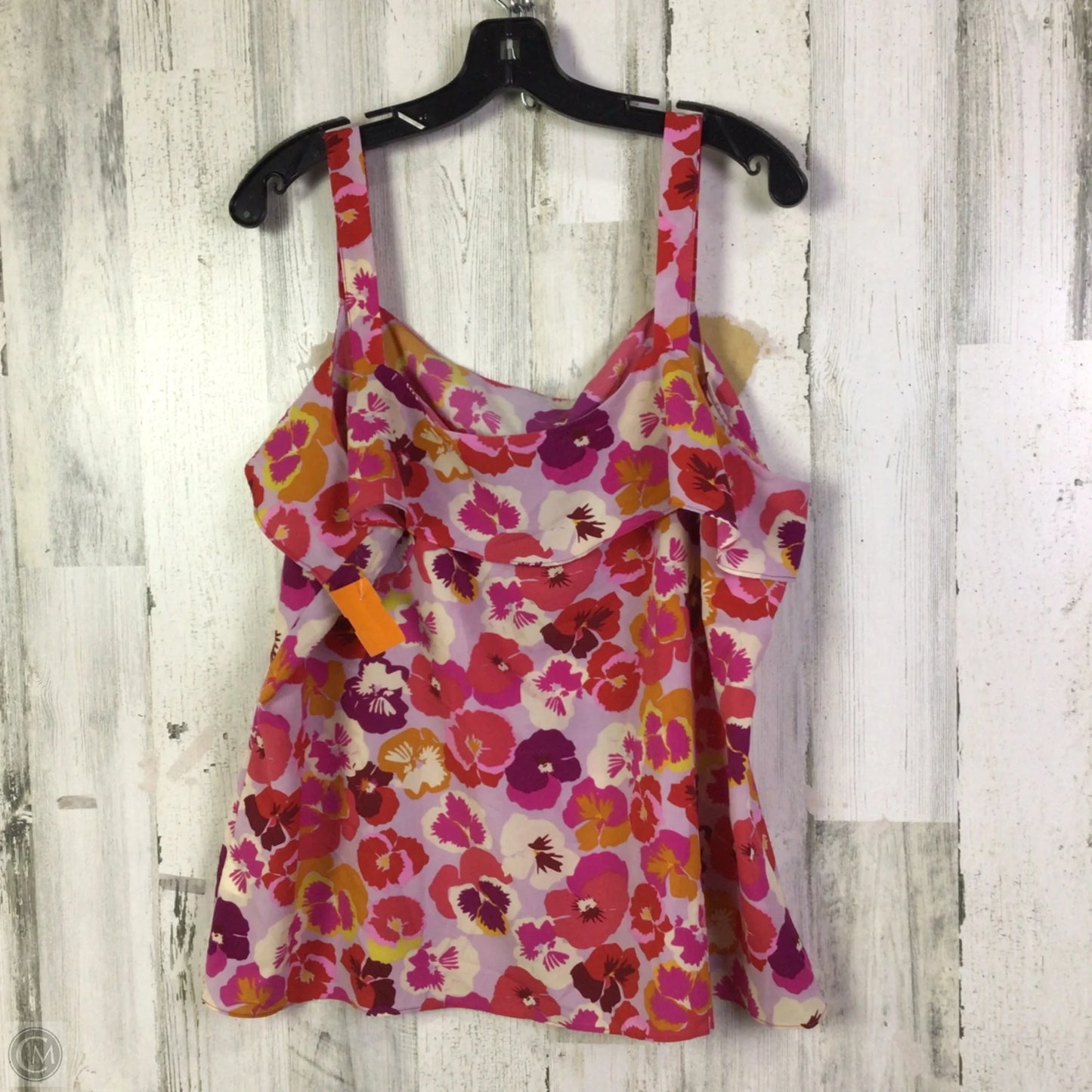 Blouse Sleeveless By Cabi In Pink & Purple, Size: Xl