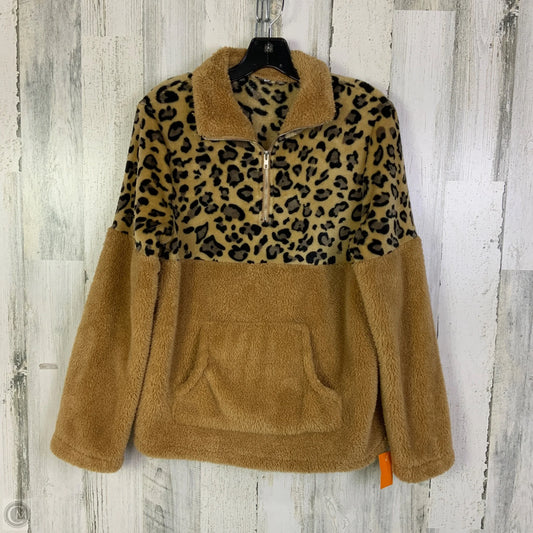 Sweatshirt Collar By Clothes Mentor In Animal Print, Size: M