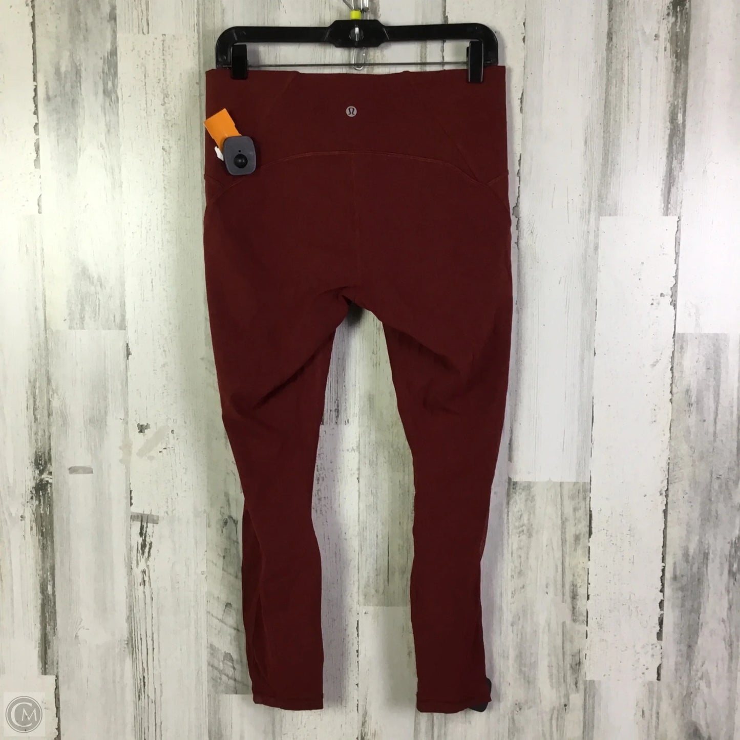 Athletic Leggings By Lululemon In Red, Size: 10
