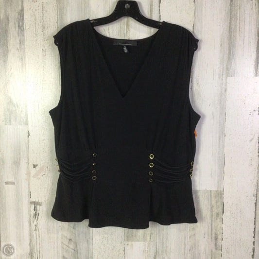 Blouse Sleeveless By White House Black Market In Black, Size: Xl