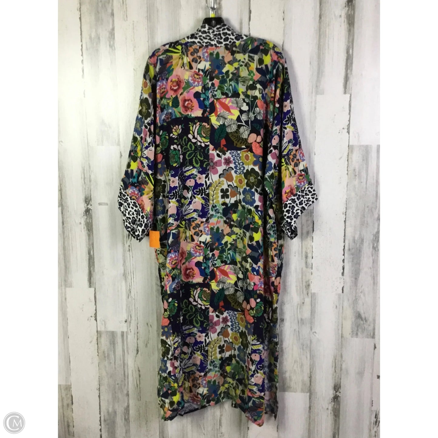 Kimono By Johnny Was In Blue & Pink, Size: L