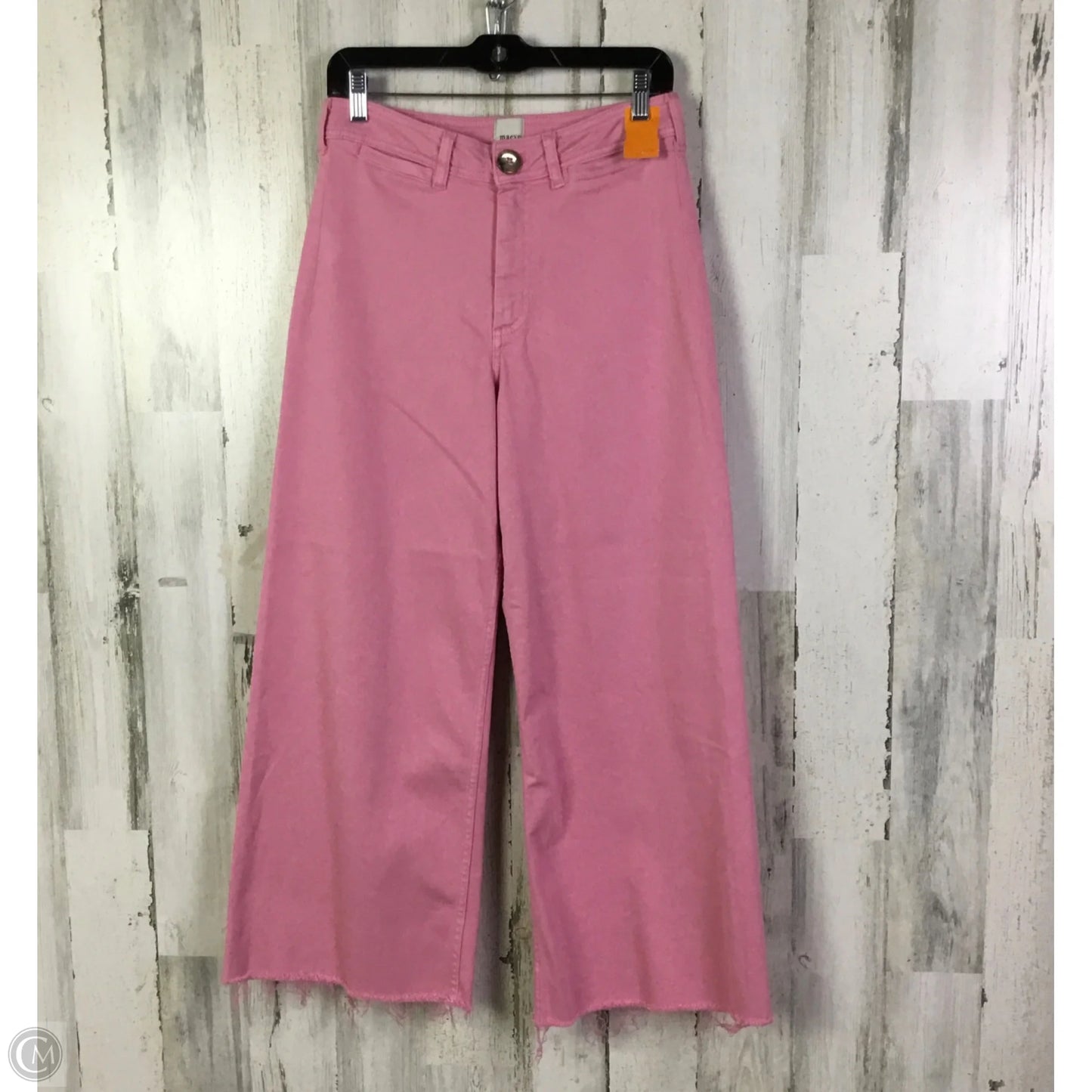 Jeans Wide Leg By Maeve In Pink, Size: 8