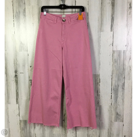 Jeans Wide Leg By Maeve In Pink, Size: 8