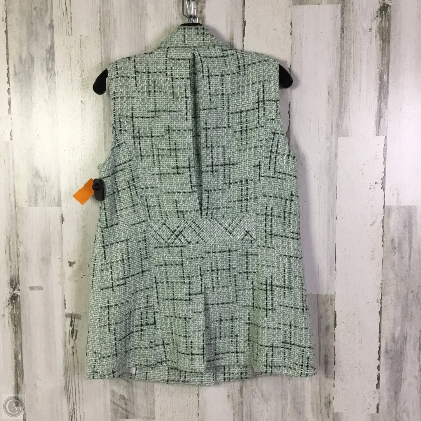 Vest Other By Maeve In Green & White, Size: M