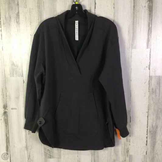 Athletic Sweatshirt Collar By Lululemon In Grey, Size: 8