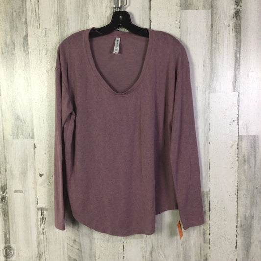 Top Long Sleeve Basic By Athleta In Purple, Size: M