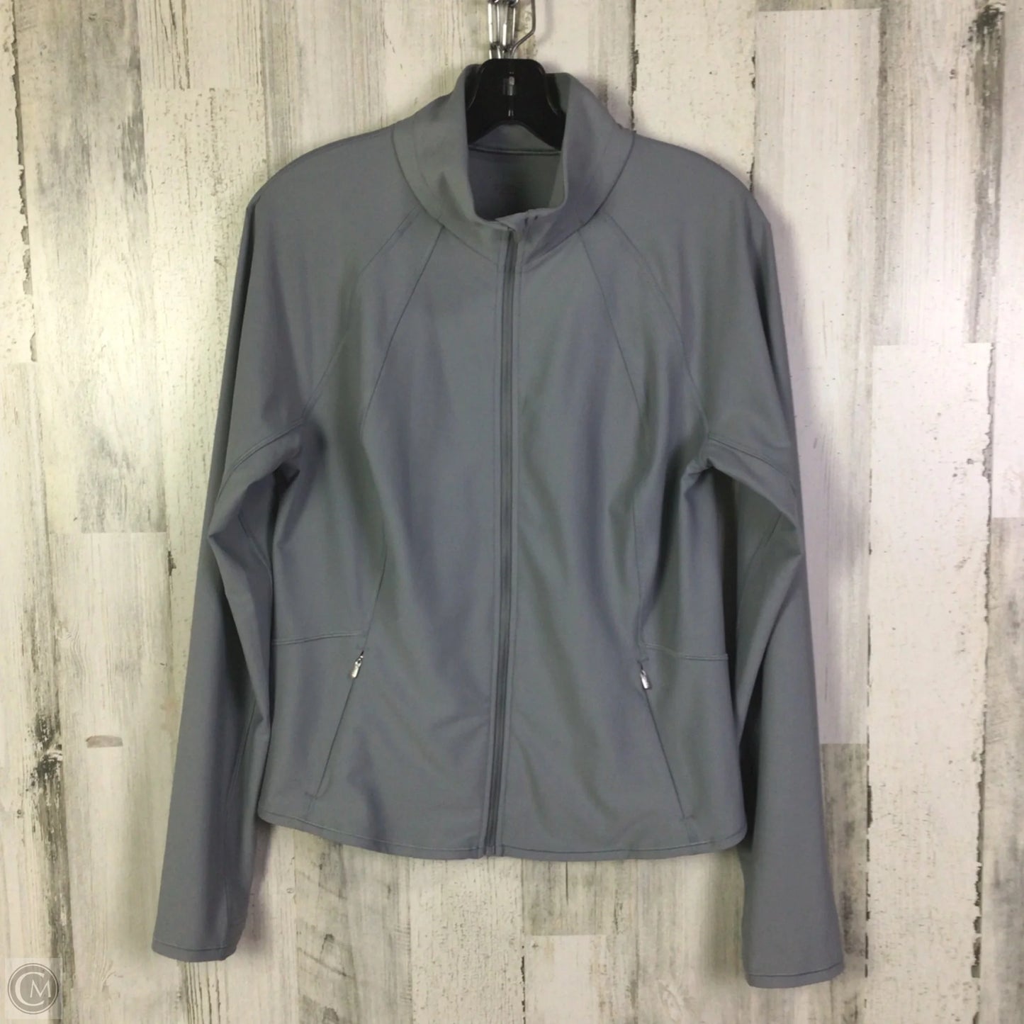 Athletic Jacket By Athleta In Grey, Size: L