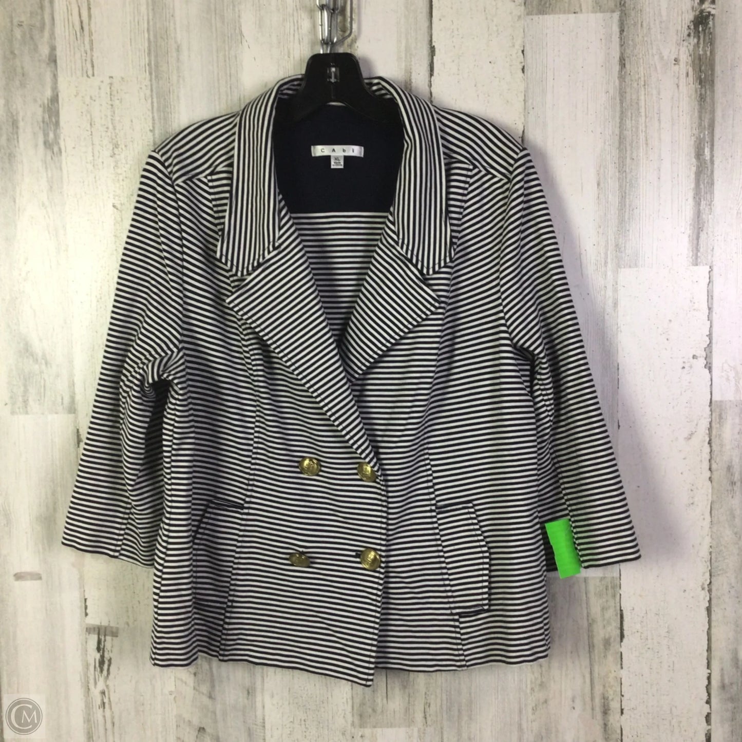 Blazer By Cabi In Black & White, Size: Xl