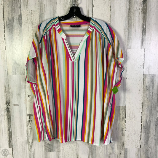 Top Short Sleeve By Lane Bryant In Multi-colored, Size: 2x