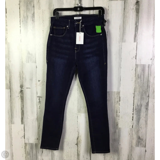 Jeans Skinny By Good American In Blue Denim, Size: 10