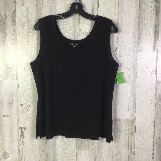 Top Sleeveless Basic By Misook In Black, Size: Xl