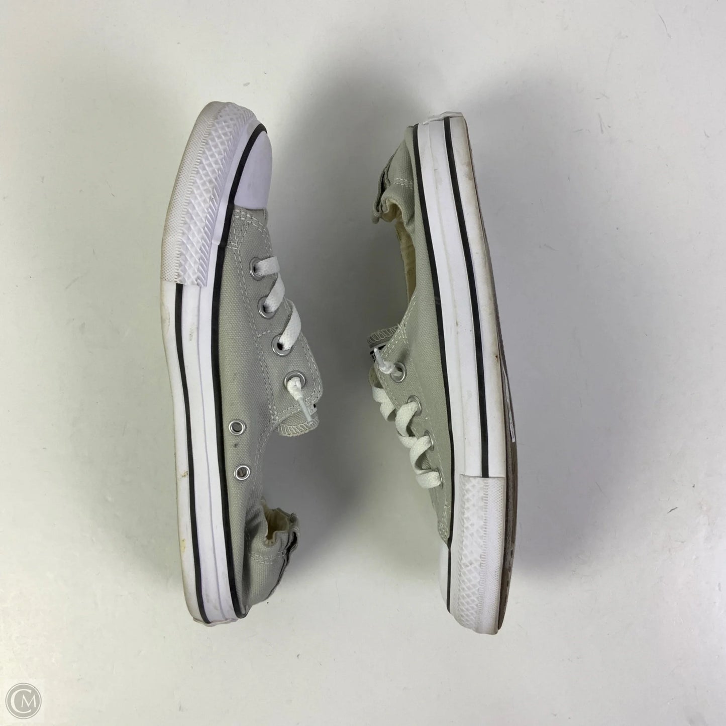 Shoes Sneakers By Converse In Green & White, Size: 9.5