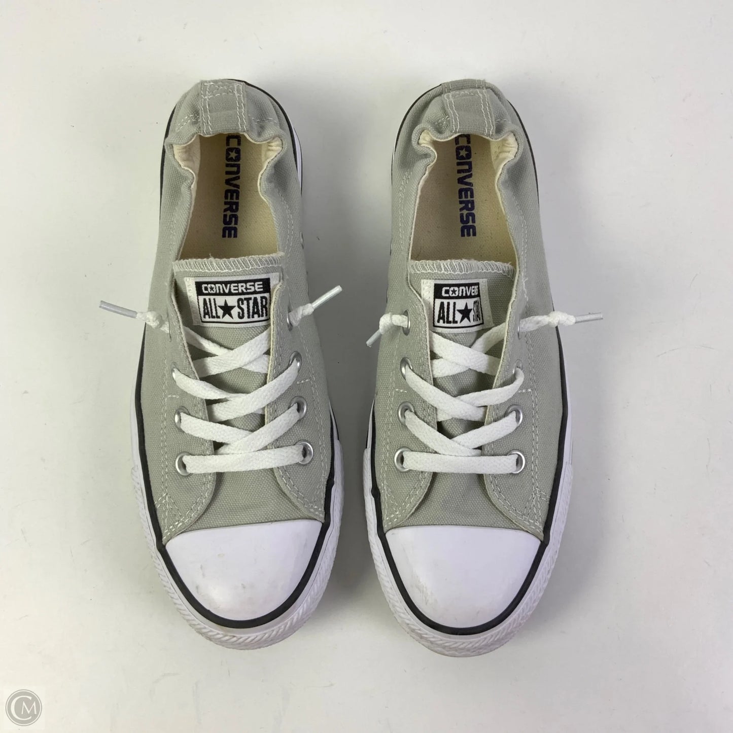 Shoes Sneakers By Converse In Green & White, Size: 9.5