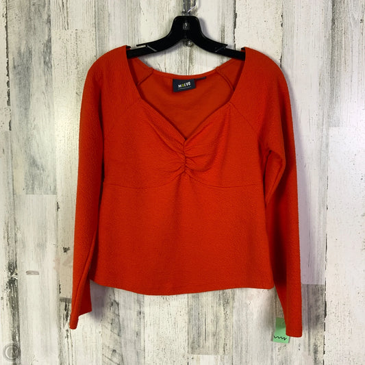 Top Long Sleeve By Maeve In Orange, Size: M