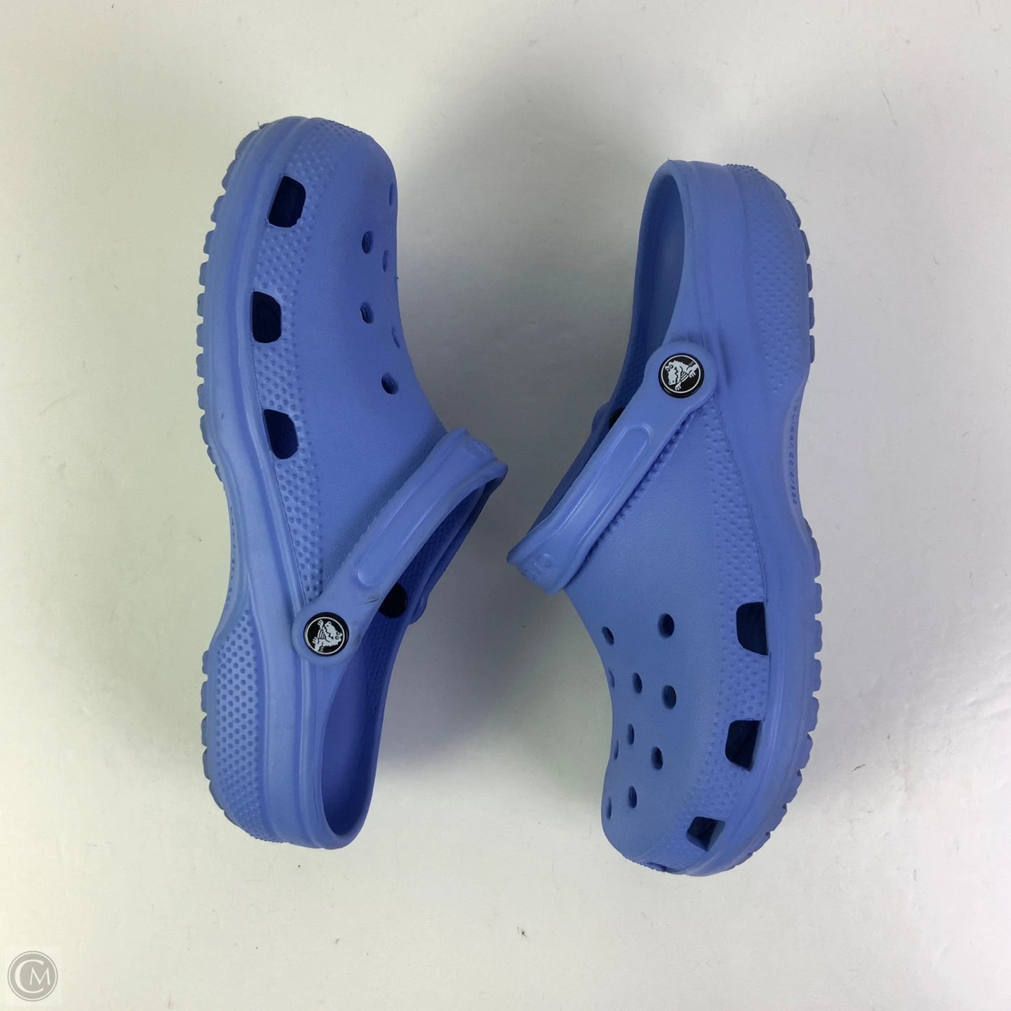 Shoes Flats By Crocs In Blue, Size: 10