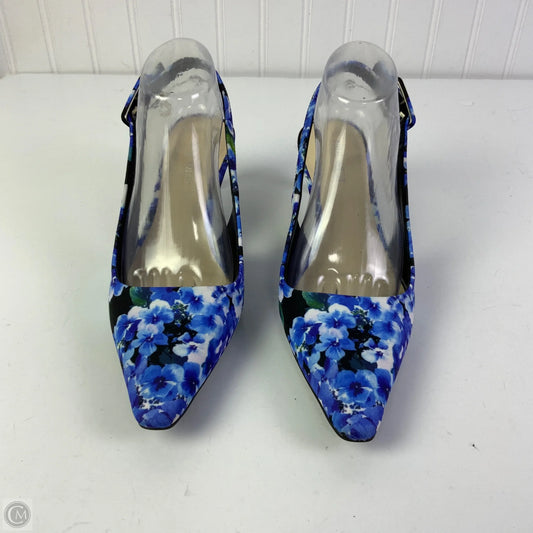 Shoes Heels Kitten By Nine West In Blue, Size: 9.5