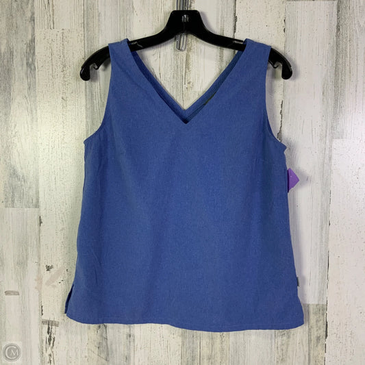 Top Sleeveless By Eddie Bauer In Blue, Size: S