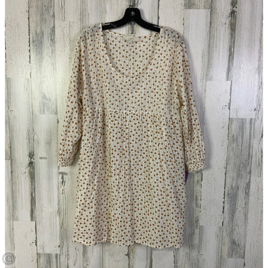 Dress Casual Short By Loft In Tan & White, Size: L
