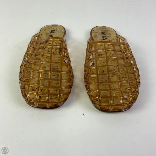 Shoes Flats By Mia In Bronze, Size: 9