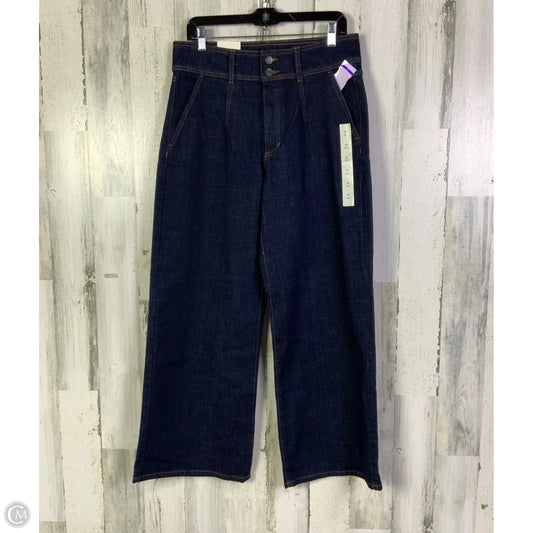 Jeans Wide Leg By Banana Republic In Blue Denim, Size: 10