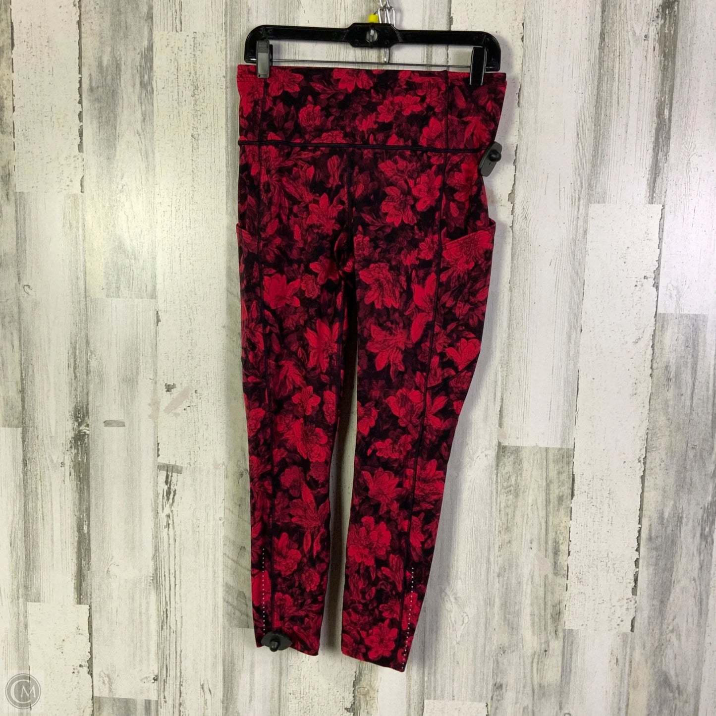 Athletic Leggings By Lululemon In Red, Size: 10