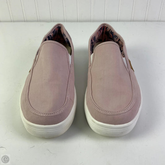 Shoes Flats By Hey Dude In Pink, Size: 10