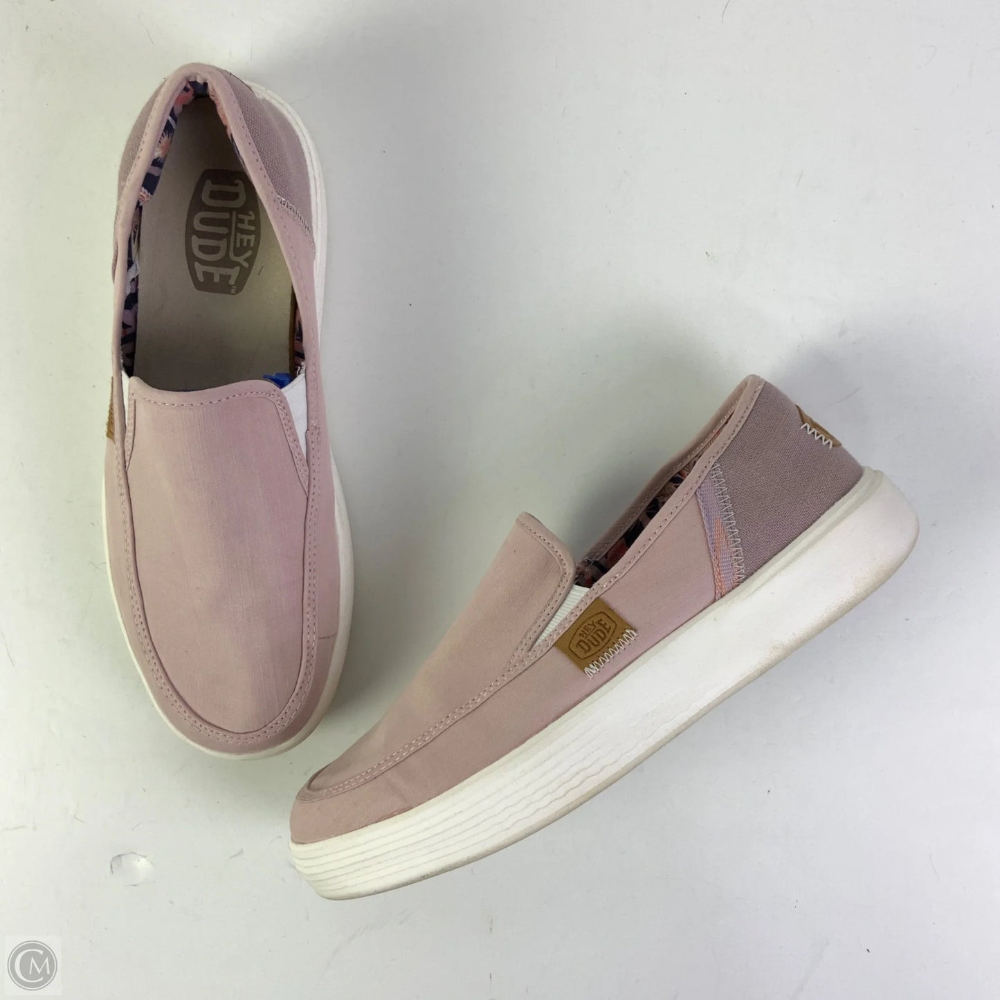Shoes Flats By Hey Dude In Pink, Size: 10