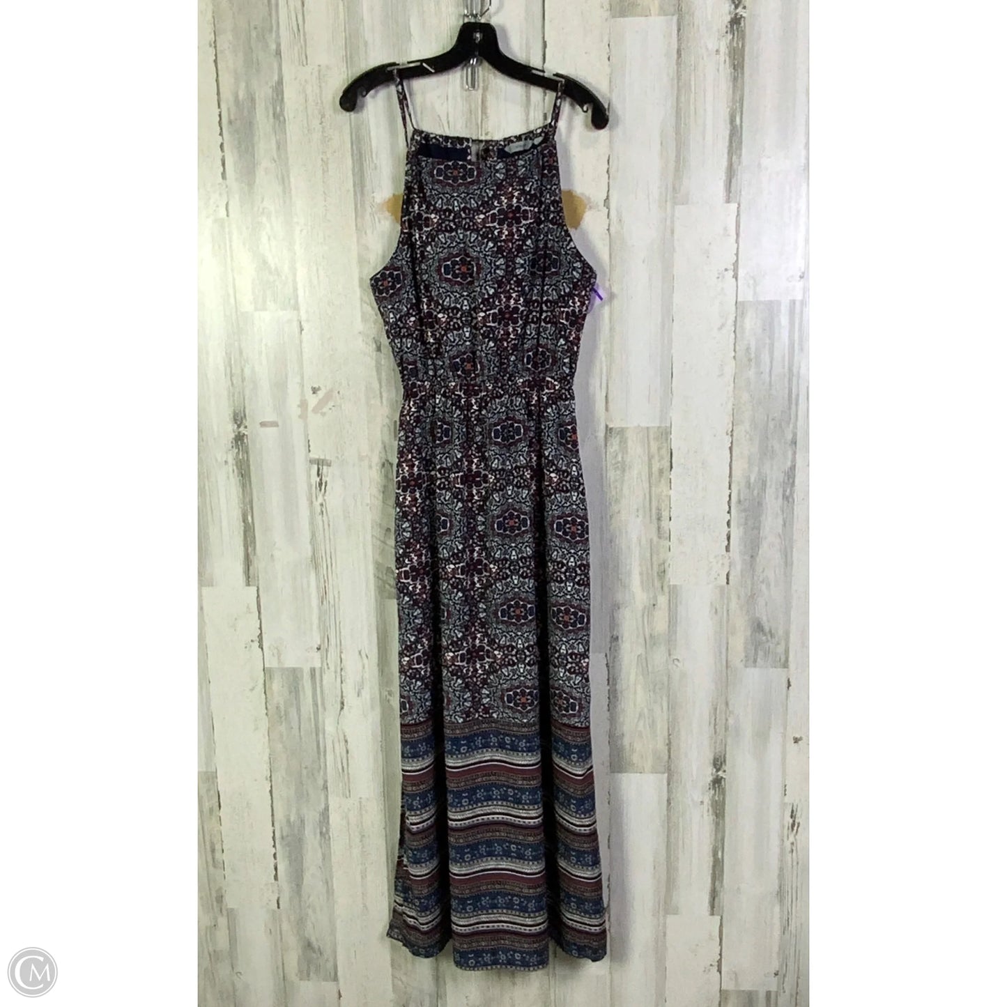 Dress Casual Maxi By Athleta In Blue & Orange, Size: S