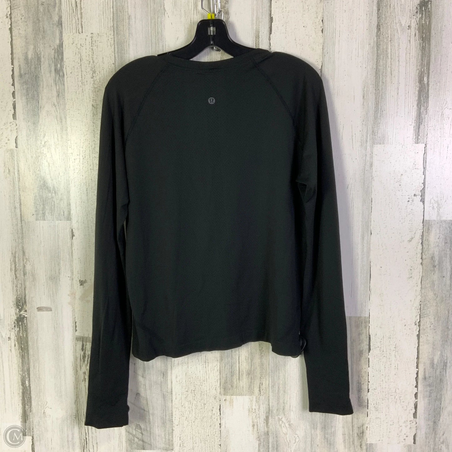 Athletic Top Long Sleeve Crewneck By Lululemon In Black, Size: 14