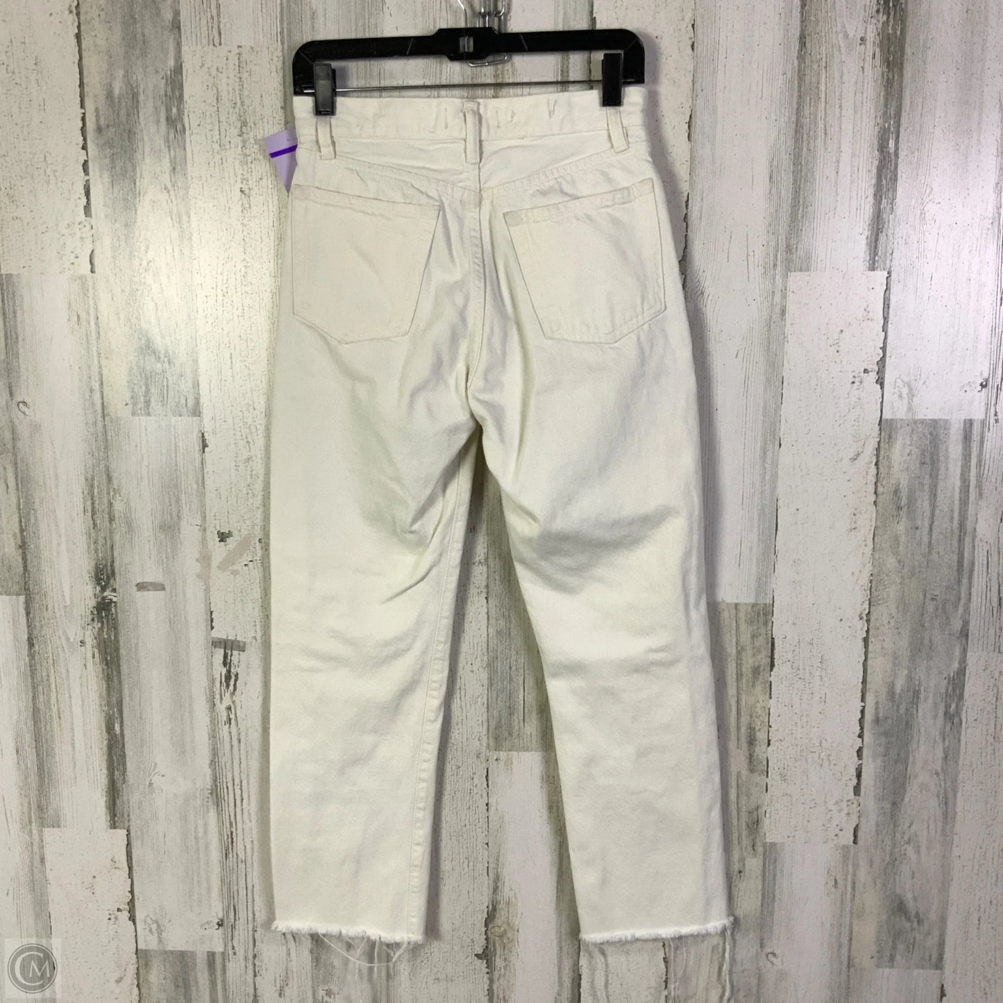 Jeans Straight By Mng In Cream, Size: 4