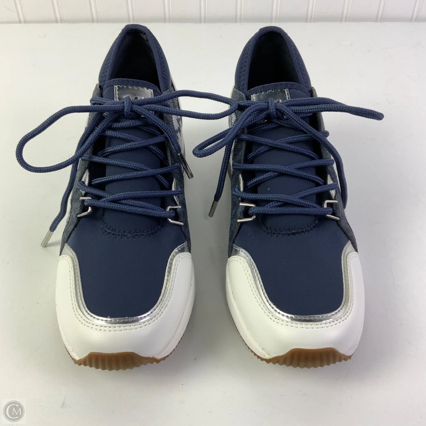 Shoes Sneakers Platform By Michael By Michael Kors In Blue & White, Size: 6.5