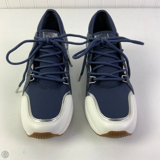 Shoes Sneakers Platform By Michael By Michael Kors In Blue & White, Size: 6.5