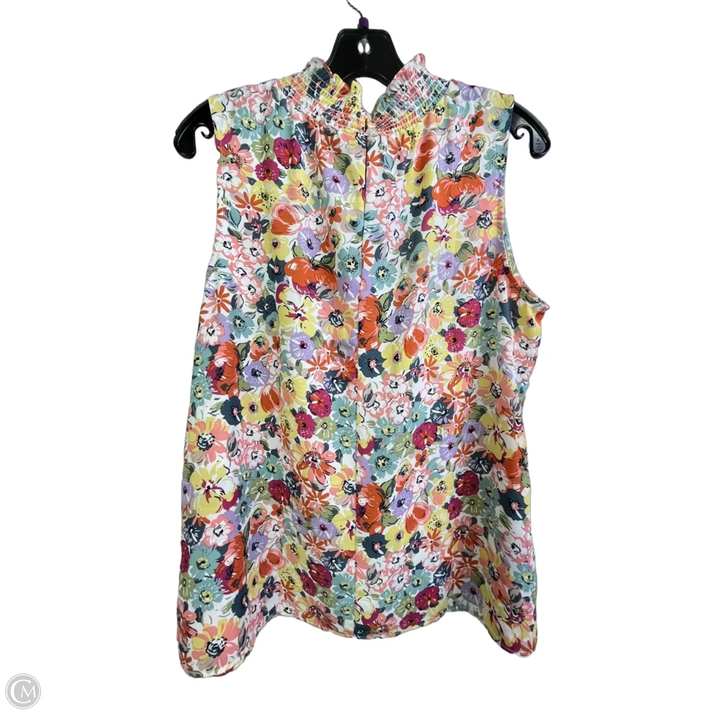 Blouse Sleeveless By Clothes Mentor In Floral Print, Size: M