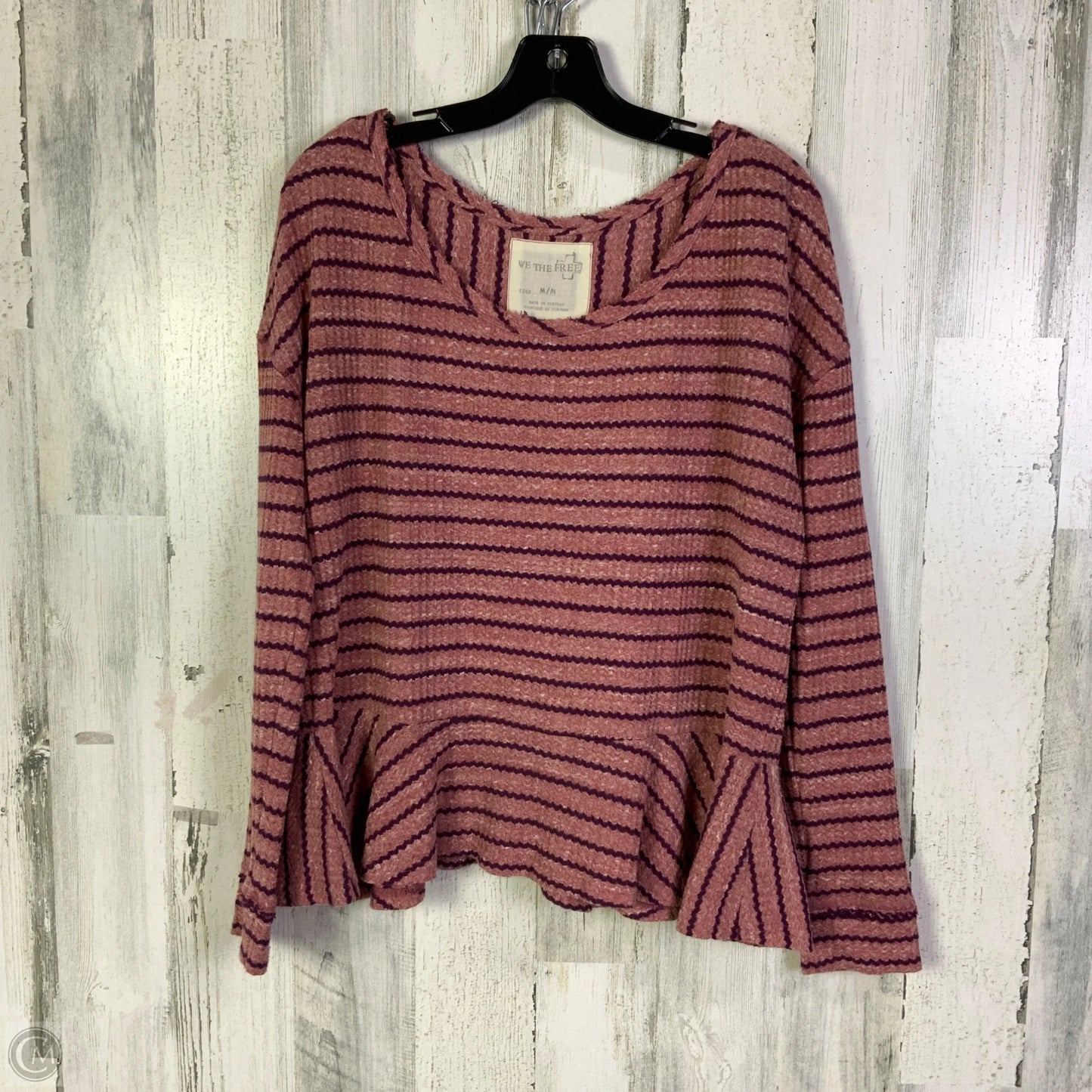 Top Long Sleeve By We The Free In Pink, Size: M