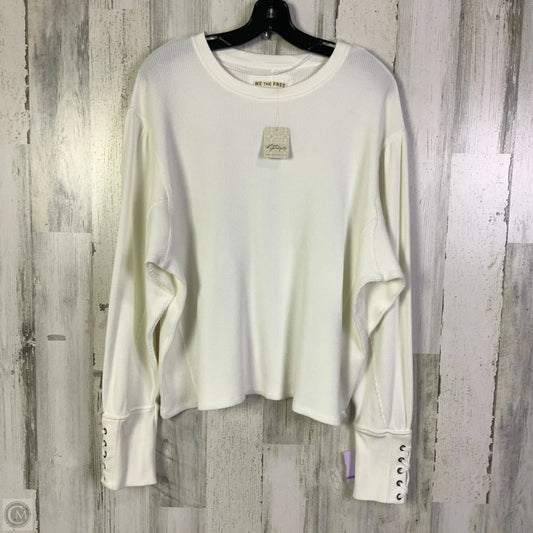 Top Long Sleeve By We The Free In White, Size: M